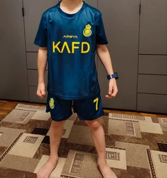 Форма футбольна дитяча Lion SPORT Ronaldo (Роналдо) Al-Nasr «Аль-Наср» 2024, 28- 150-155, синій фото от покупателей 4