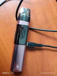 Pod Система Elf Bar ELFX Pro Pod Kit 1200 mAh (Багаторазова електронна сигарета) Purple фото от покупателей 4