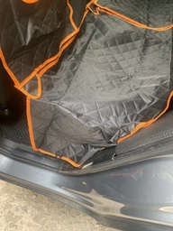 Автогамак для собак в машину на заднє сидіння авто гамак накидка чохол автомобільна підстилка з бортами для перевезення собаки (002249) фото від покупців 6