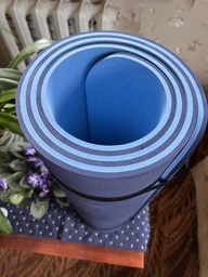 Килимок (мат) спортивний 4FIZJO TPE 180 x 60 x 1 см для йоги та фітнесу Pink/Grey (P-5907739311900) фото від покупців 2