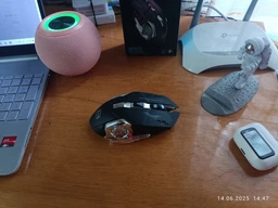 Бездротова миша ігрова з RGB підсвіткою акумуляторна регульоване DPI 800 1200 1600 оптичний сенсор USB Wi-Fi адаптер безшумна ергономічна для ПК ноутбуків Android для ігор та роботи безпровідна фото від покупців 3
