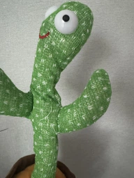 Танцующий кактус поющий с подсветкой Dancing Cactus TikTok игрушка Повторюшка кактус зеленый (L02) фото от покупателей 2