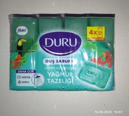 Туалетное мыло для душа Duru Fresh Sensations Свежесть Джунглей 4 х 150 г (8690506536442)