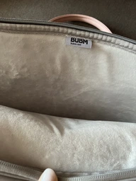 Брендовая сумка для ноутбука BUBM с подвеской в ​​виде медведя синяя 14" фото от покупателей 1