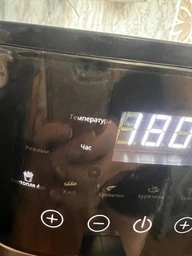 Аэрогриль на 8л с сенсорным управлением для жарки и запеканок ZepLine 4200W, Воздушная аэрофритюрница для хрустящей еды без жира фото от покупателей 4