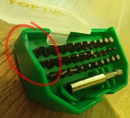 Набор бит Toptul 1/4" с держателем 31 предмет (GAAW3101)