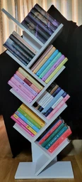 Книжная полка настольная в белом цвете MS229 фото от покупателей 3