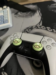 Силіконові накладки на стіки Super Mario Mushroom Blue для геймпадів Sony DualShock PS4 / DualSense PS5 / Xbox Series|One (2шт.) [393299280]