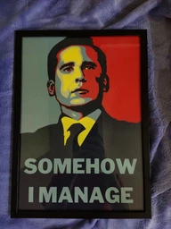 Постер серіалу Офіс у рамці / The Office / Майкл Скотт Somehow i manage