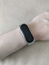 Ремінець металевий MiJobs Milanese Loop Magnet clasp для браслета Xiaomi Mi Band 3/4/5/6 Black (mrk2520) фото від покупців 3