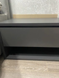 Тумбочка приліжкова навісна Rein 45х30х28 см Антрацит фото від покупців 14