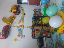 Підйомний мега кран на радіокеруванні пульті управління іграшка стріла дитячий баштовий іграшковий висота 128 см іграшки крани іграшкові акумулятори та батарейки в комплекті (MST-128) фото від покупців 4