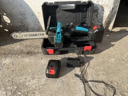 Акумуляторна ланцюгова пила ( пилка ) садова V-Tekk Electric Saw з шиною 12" для дерева та гілок, електропила + 2 акумулятори 21В, кейс фото від покупців 1