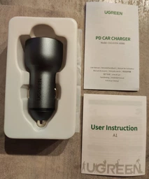 Автомобільний зарядний пристрій для телефона Ugreen USB, USB Type-C QC 3.0 3 A Car Charger Dark Blue (YM1228) фото від покупців 2