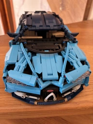Конструктор машинка техник Bugatti chiron на 1220 деталейi в масштабе 1:14 Бугатти синий фото от покупателей 1