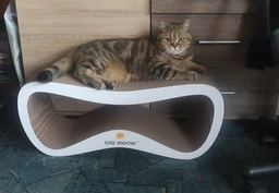Когтеточка-лежанка для кошек Say Meow Grace гофрокартон, 67х27х24 см (8040190103008) фото от покупателей 14