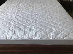 Наматрасник с бортами стеганый Viluta 120x200х25 Микрофибра Белый фото от покупателей 1