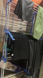 Багатоярусна сушарка для білизни, речей, одягу Garment rack with wheels складана, зручна у використанні