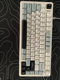 Бездротова механічна ігрова клавіатура з Hot-Swap AULA F75 White-Blue