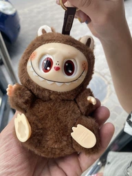 Детская мягкая игрушка сюрприз Лабубу Labubu Exiting Macaron плюшевая, брелок для ключей сумки рюкзака для детей и взрослых 17 см