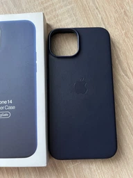 Чохол шкіряний Leather Case with MagSafe для iPhone 13 - Midnight фото від покупців 2