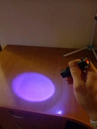 Ультрафиолетовый фонарик SK68 LED UV Flashlight 395nm, 1хАА, Portable Mini Lamp фото от покупателей 2