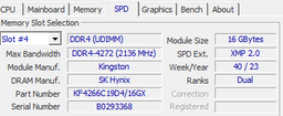 Модуль памяти для компьютера DDR4 32GB (2x16GB) 4266 MHz Renegade Black Kingston Fury (ex.HyperX) (KF442C19RB1K2/32)