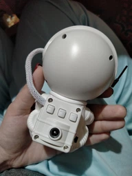 Астронавт космонавт нічник проектор зоряного неба з гітарою Astronaut Nebula Guitar світильник лазерний білий сидячий фото від покупців 1