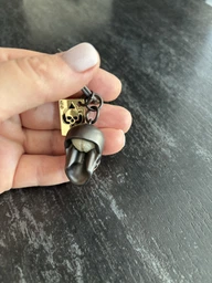 Брелок Metalmorphose Black Sull with Playing Card (8000020592987)