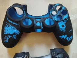 Якісний захисний силіконовий чохол BearWolf (Blue) для геймпаду Sony DualShock (PS4) + накладки на стіки фото від покупців 1