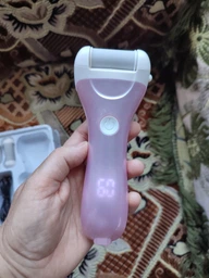 Пемза пилка для ног и пяток роликовая аккумуляторная Callus Remover 3W электрическая для шлифовки электропемза для педикюра USB розовая фото от покупателей 1