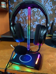 Подставка для геймерских наушников RGB New Bee NB-Z12 Black фото от покупателей 9