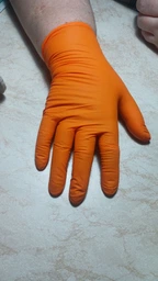 Перчатки Medicom SafeTouch® Premium Orange нитриловые без пудры текстурированные размер L 100 шт Оранжевый 5,0 г (1117)