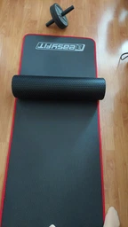Коврик для йоги, пилатеса и фитнеса EasyFit EF-19192-BK, противоскользящий, NBR, Черный, 180×61×1 см. фото от покупателей 4