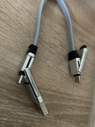 Кабель type c lightning шнур для зарядки айфона швидка зарядка для телефонів кабель usb c 3a зарядний дріт брелок 4 в 1 Svitlo фото від покупців 9