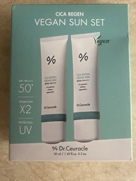 Набор солнцезащитных кремов с центелой Dr.Ceuracle Cica Regen Vegan Sun Set DUO, 2 в 1 фото от покупателей 4