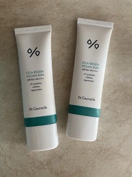 Набор солнцезащитных кремов с центелой Dr.Ceuracle Cica Regen Vegan Sun Set DUO, 2 в 1 фото от покупателей 2