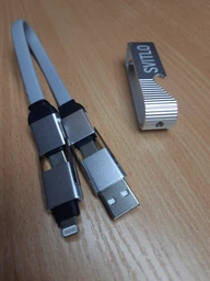 Кабель type c lightning шнур для зарядки айфона швидка зарядка для телефонів кабель usb c 3a зарядний дріт брелок 4 в 1 Svitlo фото від покупців 6
