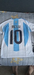 Форма футбольна дитяча Messi (Мессі) 10 збірна Аргентини 24/25, 30 - 160-165см. біла фото від покупців 2