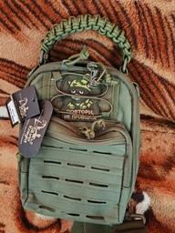 Тактическая сумка наплечная Silver Knight мод 8025 оливковый фото от покупателей 7