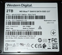 SSD диск Western Digital Blue SA510 4TB 2.5
