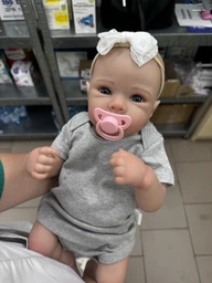 Лялька реборн OtardDolls дівчинка Бетті 2 Повністю вінілова (Можна купать)