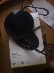 Бездротове зарядний пристрій Baseus Simple 2in1 Wireless Charger Turbo Edition 24W (with 12V Charger) Black (TZWXJK-B01)