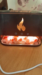Увлажнитель воздуха аромадиффузор Flame Aroma Diffuser ночник cоляная лампа с имитацией пламени и резервуаром для эфирного масла black фото от покупателей 5