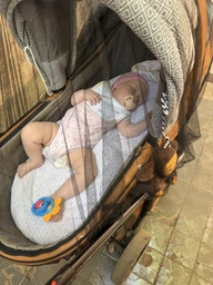 Антимоскітна сітка для колясок та автокрісел універсальна Sunveno Рожевий (4051) фото від покупців 1