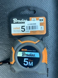 Рулетка на котушці Bradas кінець з нержавіючої сталі SNAP soft 5 м/25 мм (DIY-MTS31-0525/K)