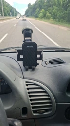 Держатель для телефона в машину авто подставка под телефон на присоске крепление автомобильный автодержатель крепеж холдер раздвижной WALKER CX-011 черный крепления автодержатели подставки держатели для телефонов в машине на торпеду фото от покупателей 18