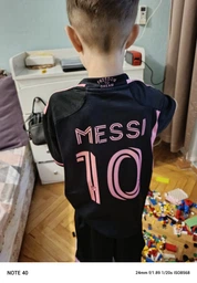 Форма футбольная детская Messi (Месси) 10 Интер Майами (Inter Miami) 24/25, 26-140-145 см. черная фото от покупателей 1