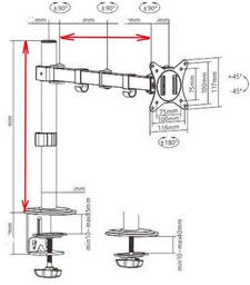 Настольное крепление для монитора Esperanza Horkos ERW017 (5901299960509) фото от покупателей 4