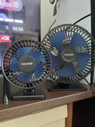 Вентилятор настільний Gaiatop TF30 USB, 3 швидкості, 1м, 5W, black-blue